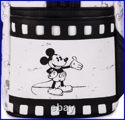 Disney Mickey Mouse Steamboat Willie Loungefly Mini Backpack Disney100 New