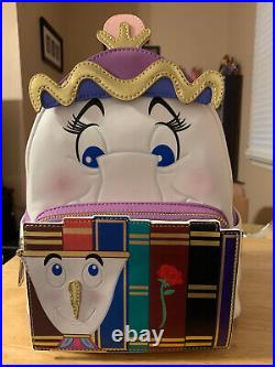 Disney Mrs Potts Cosplay Loungefly Mini Backpack Beauty and the Beast NWT HTF