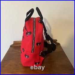 Disney Parks 2020 Red Canvas Loungefly Mickey Mouse Ear Hat Backpack