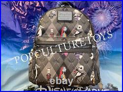 Disney Parks 2024 Nightmare Before Christmas Sally Jack Skellington Backpack Bag