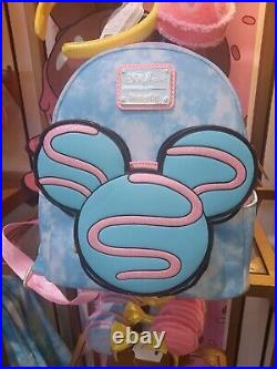 Disney Parks Eats Collection Macaron Mini Loungefly Backpack & Ears Combo 2024