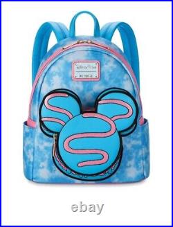 Disney Parks Eats Collection Macaron Mini Loungefly Backpack & Ears Combo 2024