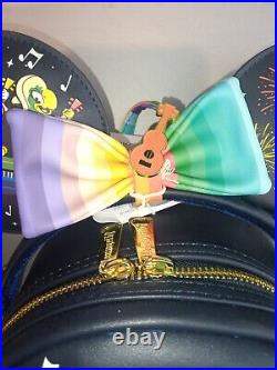 Disney Parks Epcot Mexico Three Caballeros Donald Loungefly Backpack & Ears