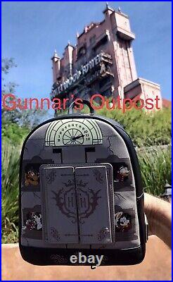 Disney Parks Hollywood Tower Hotel LOUNGEFLY Mini Backpack Mikey & Friends NWT