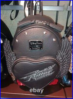 Disney Parks Loungefly Aerosmith Rock'n' Roller Coaster Black Backpack Bag