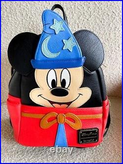 Disney Parks Loungefly Backpack Sorcerer Mickey Excellent Condition SUPER CUTE