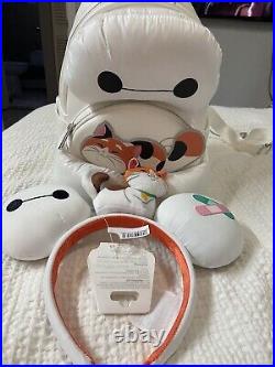 Disney Parks Loungefly Baymax & Mochi Backpack And Matching Ears Set