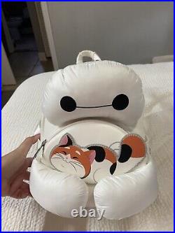 Disney Parks Loungefly Baymax & Mochi Backpack And Matching Ears Set