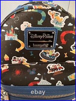 Disney Parks Loungefly Disney Ride Icons Backpack BRAND NEW With TAGS