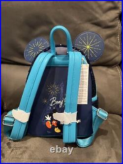 Disney Parks Loungefly Disneyland Paris Mimi Backpack Blue Sequined