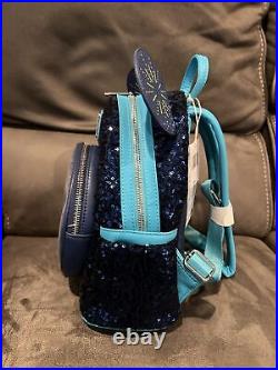 Disney Parks Loungefly Disneyland Paris Mimi Backpack Blue Sequined