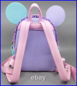 Disney Parks Loungefly It's A Small World 50th Anniversary Mini Backpack & Ears