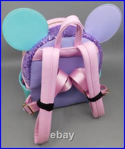 Disney Parks Loungefly It's A Small World 50th Anniversary Mini Backpack & Ears