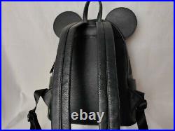 Disney Parks Loungefly Mini Ears And Gold And Black Sequined Bow Pocket Backpack