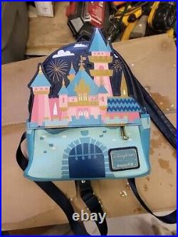 Disney Parks Loungefly Sleeping Beauty Castle Mini Backpack. Rare Used Lightly