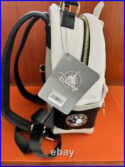 Disney Parks Loungefly Steamboat Willie Black White Mini Backpack Bag NWT