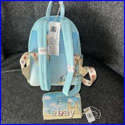 Disney Parks Loungefly Stitch & Scrump Beach Day Sand Castle Backpack & Wallet