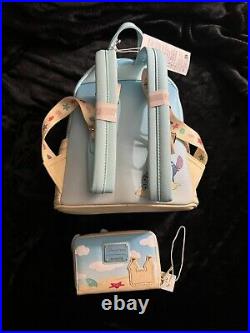 Disney Parks Loungefly Stitch & Scrump Beach Day Sand Castle Backpack & Wallet