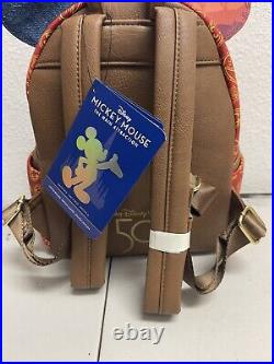 Disney Parks Main Attraction Collection Mickey Thunder Mountain Backpack &Plush