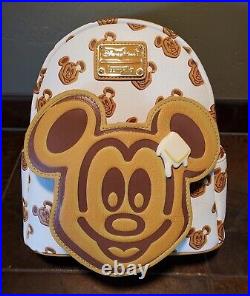 Disney Parks Mickey Mouse Waffle Loungefly Mini Backpack Sold Out Rare