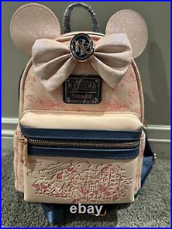 Disney Parks Riviera Resort Minnie Pink Backpack Loungefly New with Tags