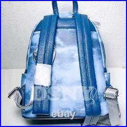 Disney Parks RunDisney Wine And Dine 2023 Blue Tie Dye Loungefly Backpack New