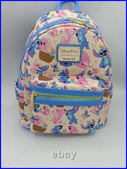 Disney Parks Stitch And Angel Valentines All Over Mini Backpack Exact A+ 2024