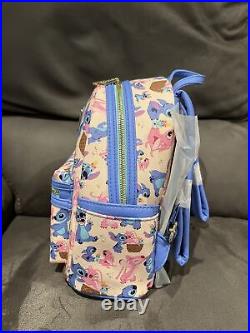 Disney Parks Stitch and Angel Loungefly Mini Backpack Lilo & Stitch Scrump