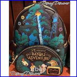 Disney Parks Tianas Bayou Adventure Loungefly Mini Backpack New