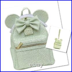 Disney Parks mint green loungefly Sequin mini backpack and wristlet SOLD OUT