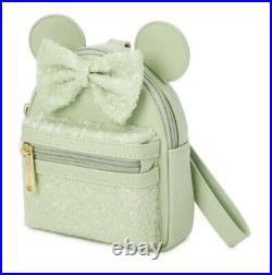 Disney Parks mint green loungefly Sequin mini backpack and wristlet SOLD OUT