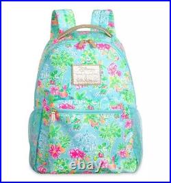 Disney Parks x Lilly Pulitzer Backpack Mickey & Minnie Mouse Cinderella Castle