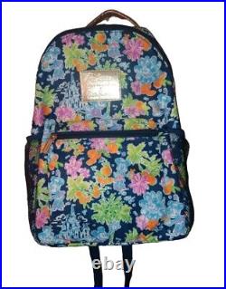 Disney Parks x Lilly Pulitzer Backpack Mickey & Minnie Mouse Cinderella Castle