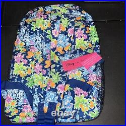 Disney Parks x Lilly Pulitzer Backpack Mickey & Minnie Mouse Cinderella Castle