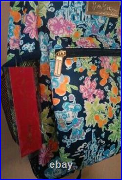 Disney Parks x Lilly Pulitzer Backpack Mickey & Minnie Mouse Cinderella Castle