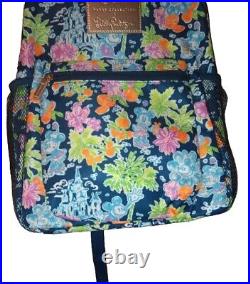 Disney Parks x Lilly Pulitzer Backpack Mickey & Minnie Mouse Cinderella Castle