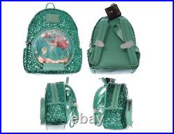 Disney Snow Globe Series Ariel The Little Mermaid Mini Backpack by Loungefly