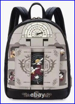 Disney Tower Hotel Tower Of Terror Loungefly Mini Backpack Glow In The Dark NWT