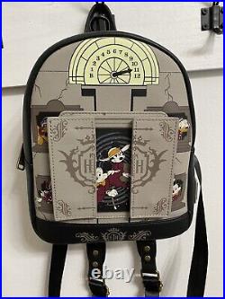 Disney Tower Hotel Tower Of Terror Loungefly Mini Backpack Glow In The Dark NWT