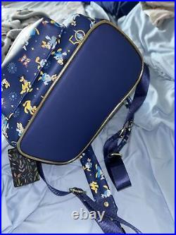 Disney World 50th Anniversary Blue Loungefly Mini Backpack. Free Shipping US