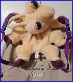 Disney World Alien Encounter Cast Member Jacket Skippy Backpack Plush RARE 1995