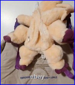 Disney World Alien Encounter Cast Member Jacket Skippy Backpack Plush RARE 1995