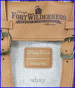 Fort Wilderness Loungefly Canvas Backpack Patches Disney 50th WDW Anniversary