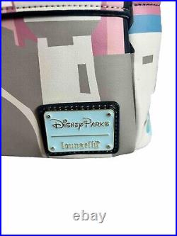 HTF Rare Loungefly Disneyland Paris Sleeping Beauty Castle Mini Backpack NWT