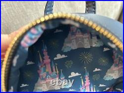 HTF Rare Loungefly Disneyland Paris Sleeping Beauty Castle Mini Backpack NWT