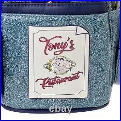 Japan Tokyo Disney Store Loungefly Lady & Tramp Backpack Tony's Restaurant