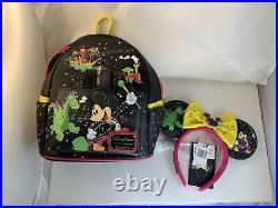 LOUNGEFLY Disney Parks BACKPACK & EARS -Main St Electrical? Parade 50th- NEW