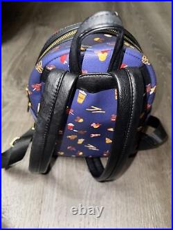 LOUNGEFLY x DISNEY PARKS limited release Disney Snacks mini backpack in navy