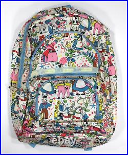 LeSportsac Disney BACKPACK Alice In Wonderland Flower Spring 4 Zipper Pockets