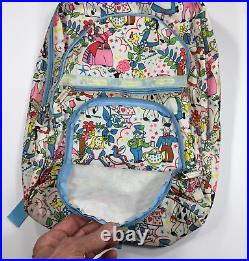 LeSportsac Disney BACKPACK Alice In Wonderland Flower Spring 4 Zipper Pockets